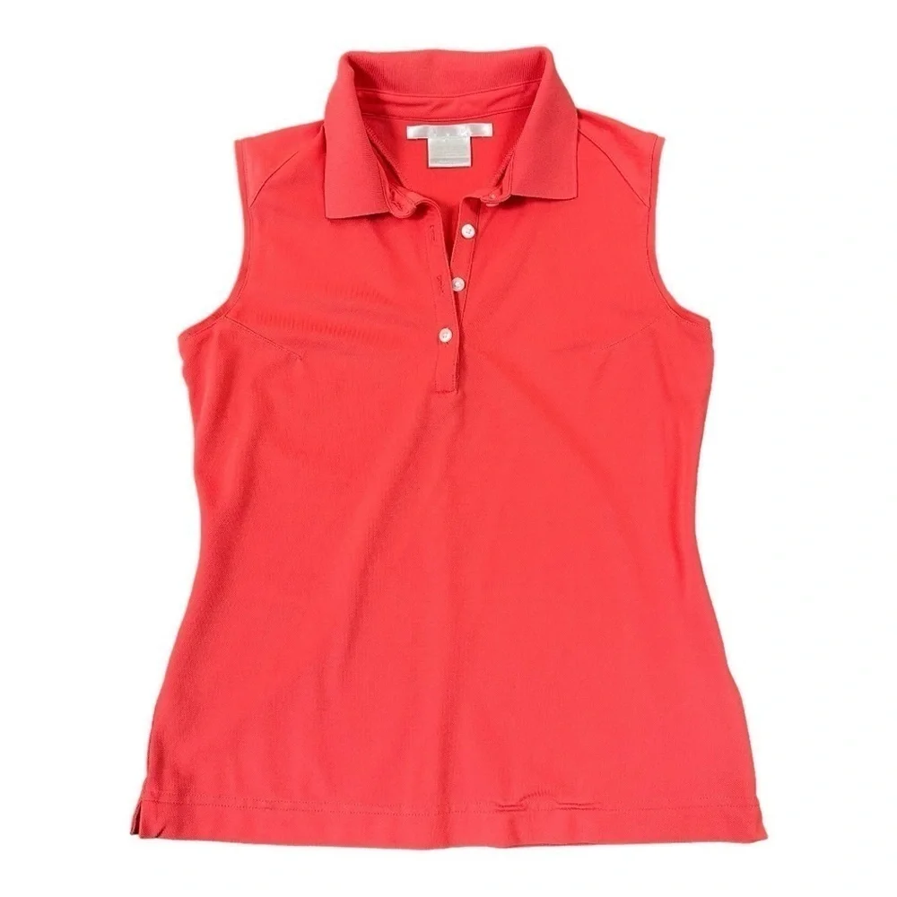 NIKE Dri-Fit Sleeveless Collared Golf Sport Top Athletic Preppy Shirt XS-S - Picture 11 of 11